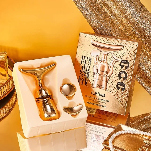 Dispozitiv de Lifting Facial 3 în 1 - EMS pentru Gât, Față & Ochi | Lifting, Reducerea Ridurilor & Anti-Îmbătrânire