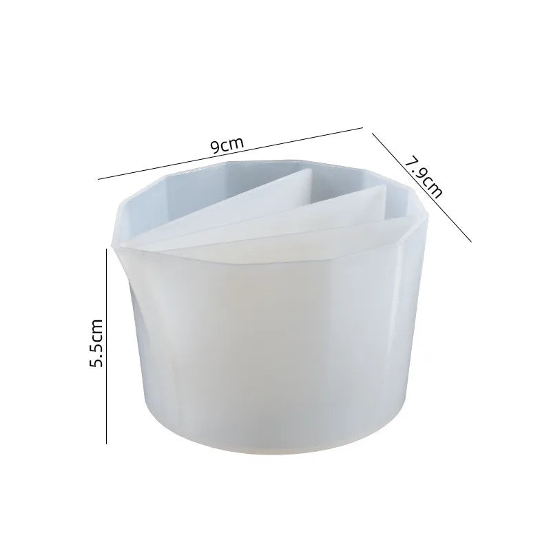 4Pcs Silicone Split Cups - Paint Pouring Tools for Resin Art, Acrylic Pouring, and DIY Crafts