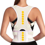 Magnetic Therapy Shoulder Posture Corrector - Scoliosis Spine Lumbar Brace for Pain Relief, Back Support for Men & Women