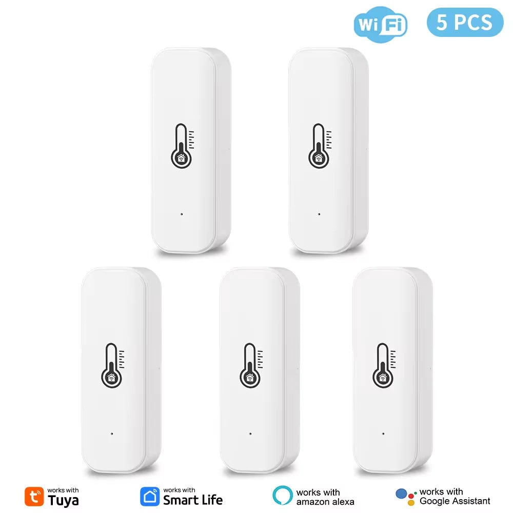 Tuya WiFi Temperature & Humidity Sensor Smart Life Remote Monitor,  Alexa & Google Assistant