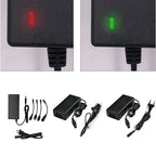 42V 2A Electric Scooter Charger - Smart Lithium Battery Adapter for Xiaomi, Mijia, Ninebot (36V, 25.2V, 25.9V, 25.6V, 24V) with 5 Connectors