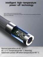 Two-Way 360° Articulating Borescope Camera - 1080P HD, 6.2mm/3.9mm Waterproof Probe, Compatible with Android/iOS