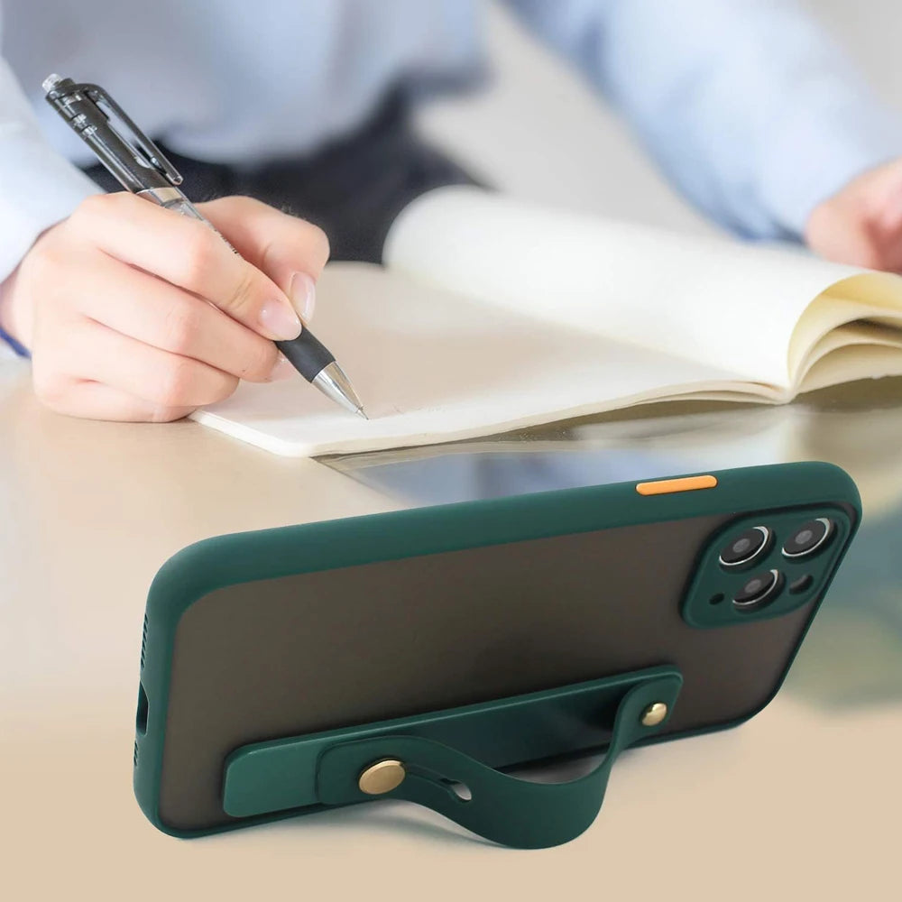 Wrist Band / Finger Grip Mobile Phone Holder – Universal Push Pull Stand