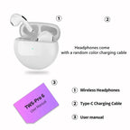 Air Pro 6 TWS Wireless Earbuds - Bluetooth 5.3, Mini Design, Mic, Charging Case