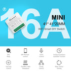 16A Mini Wifi DIY Light Switches Module 2-way Control Work With Tuya Smart Life Alexa Alice Google Home