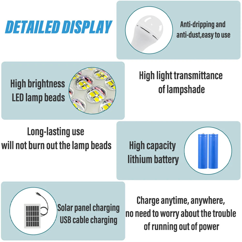 Lampă solară LED – Lumină portabilă suspendată, pentru exterior HW-603