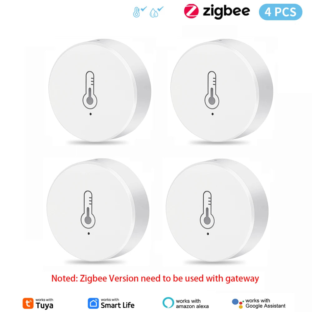 Tuya ZigBee Mini Temperature Humidity Sensor Smart Home Remote Monitor
