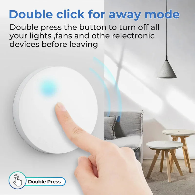 Tuya ZigBee Smart Scene Switch – Battery-Powered Intelligent Linkage for Smart Home Automation