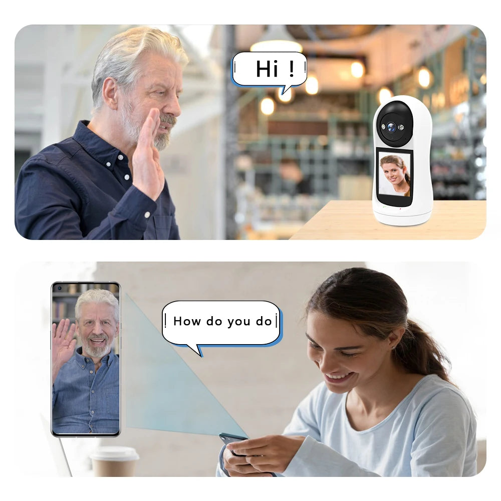 3MP PTZ Wi-Fi Baby Monitor with 2.8" Screen, Cry Detection & Video Call