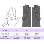 Fingerless Compression Gloves - Relieve Hand Discomfort, Unisex Cotton & Spandex Gloves for Support and Comfort