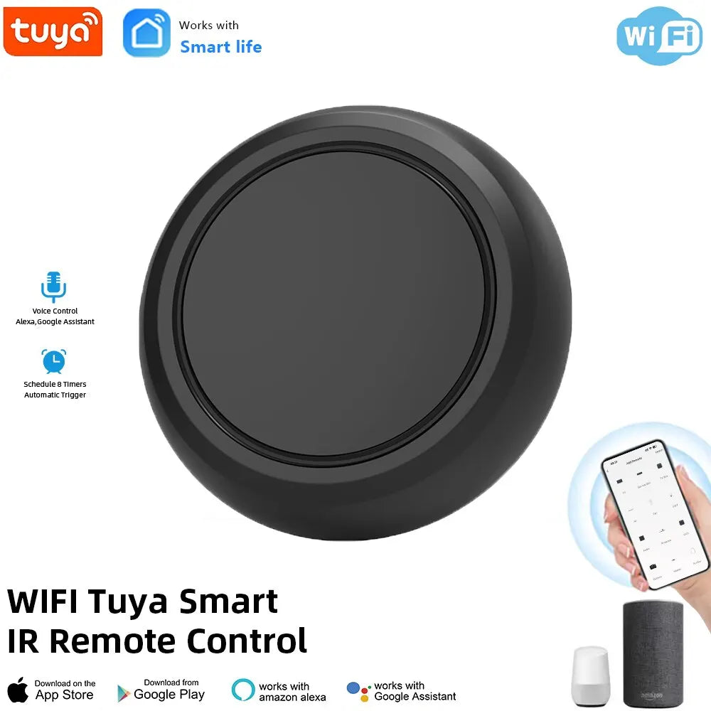 Tuya WiFi Smart IR Remote Controller Universal Infrared Blaster for Smart Home