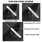 Portable Titanium Toothpick Set - Pocket-Sized Metal Toothpick Holder for Camping, Travel & Outdoor Picnics, High-Quality Multi-ToolToothpick