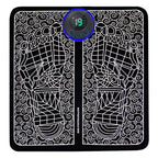 Electric Foot Massager Pad - 8 Modes, 19 Intensity Levels, Portable USB Charging Massage Pad for Relaxation, Fitness, and Home Use