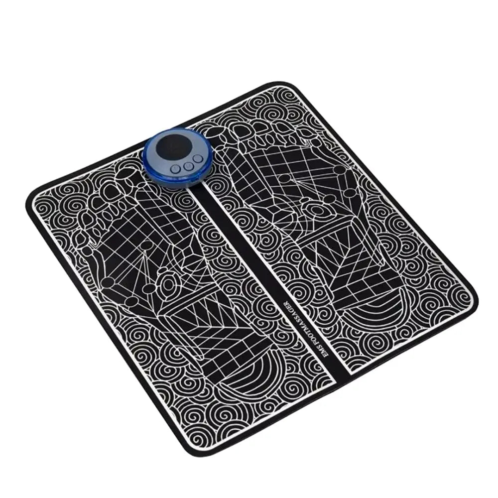 Pad de Masaj pentru Picioare - Aparat Portabil cu Încărcare USB | Terapie prin Acupunctură, Încălzire cu Puls & Masaj cu Microcurent pentru Relaxare