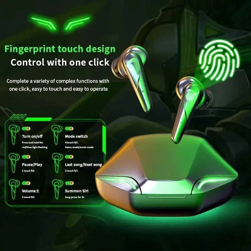 Căști fără fir pentru jocuri X15 Pro TWS - Bluetooth, Reducere zgomot, Bas HiFi, Mic