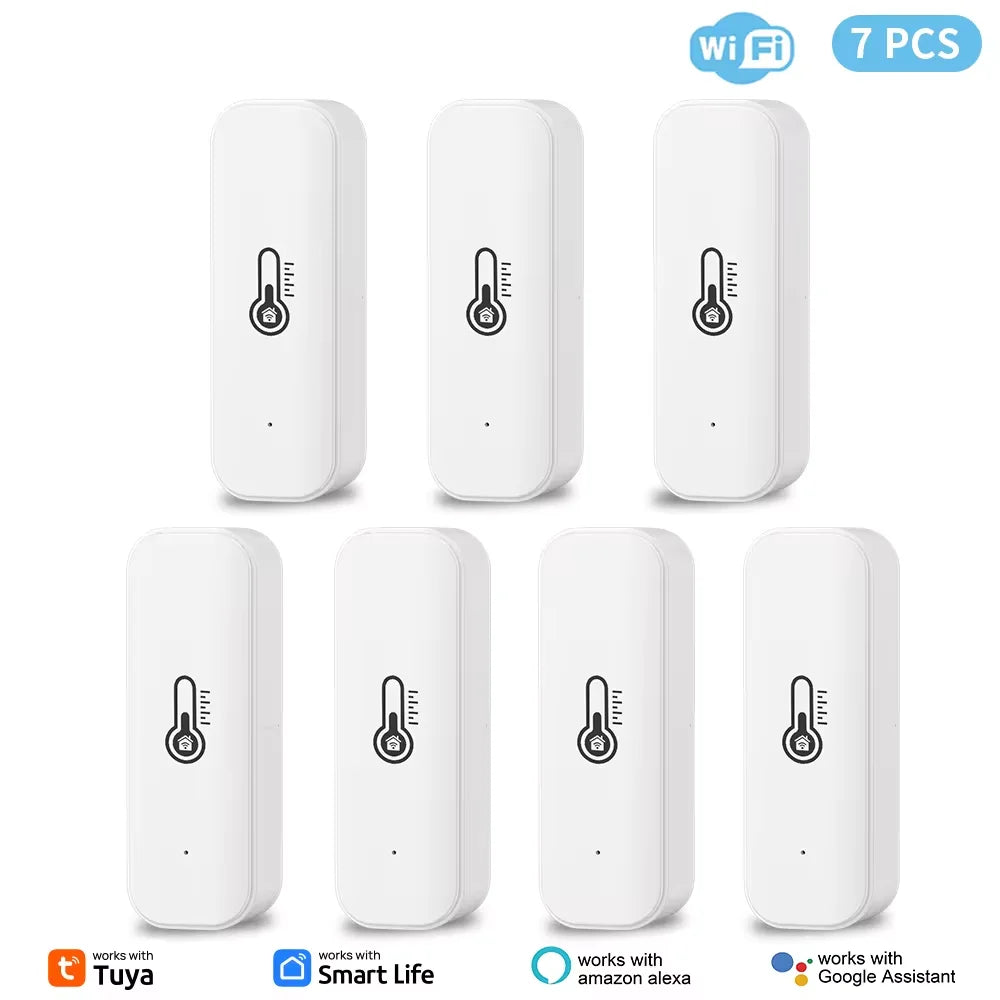 Tuya WiFi Temperature & Humidity Sensor Smart Life Remote Monitor,  Alexa & Google Assistant