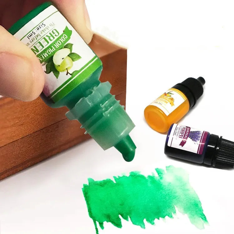 Pigment Epoxidic – 24 Culori, 5ml | Colorant Lichid pentru Rășină, Artă, Bijuterii & Meșteșuguri