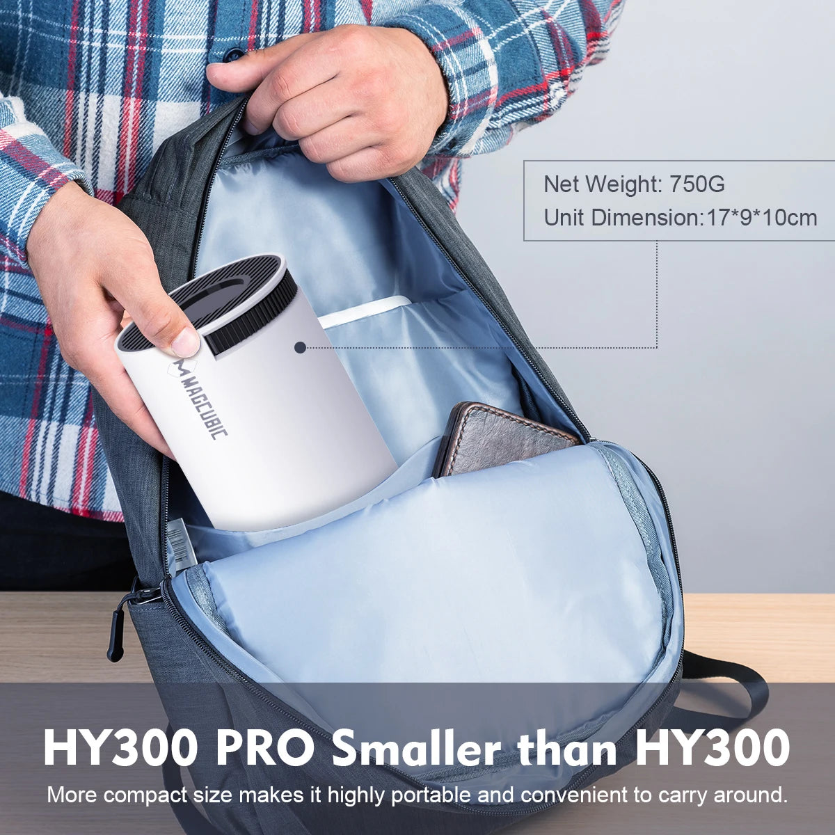Magcubic HY300 PRO 4K Android 11 Projector | Dual WiFi6 | 260ANSI | BT5.0 | 1080P Home Cinema