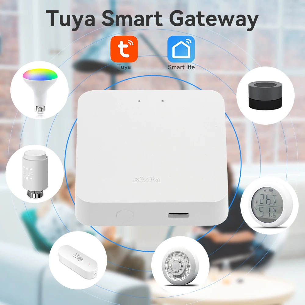 Smart Gateway Hub – Multi-Mode Bridge, WiFi & Bluetooth, Alexa & Google Home Tuya ZigBee 3.0