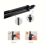 Metal Aluminum Alloy Light Stand - Portable Tripod for Softbox, LED Ring Light, Phone, and Camera