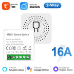 Tuya Mini 16A WiFi Smart Switch – 2-Way Control, Smart Life App, Alexa & Google Home Compatible