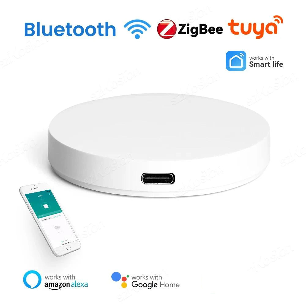 Tuya Smart Life Zigbee 3.0 Multi-Mode Gateway Hub | BLE Mesh | WiFi | IR | Voice Control