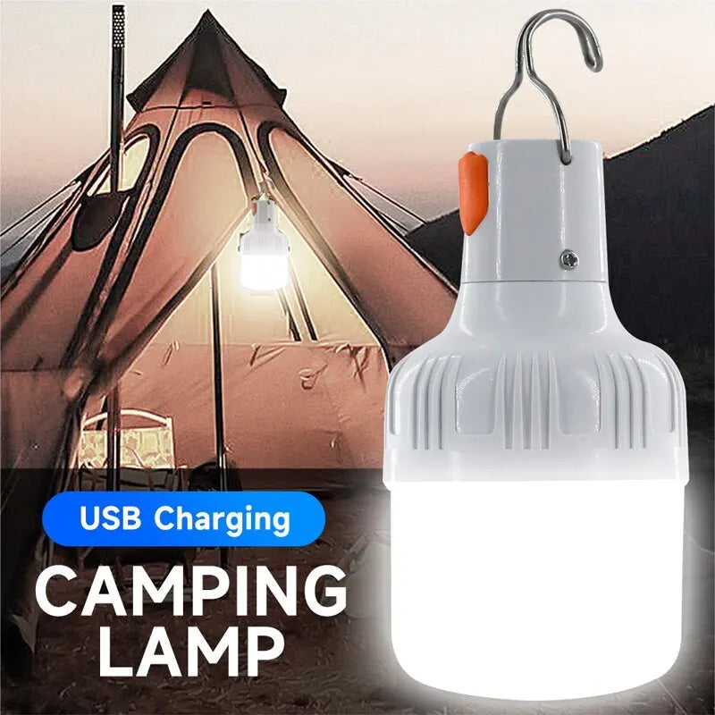 Portable USB Rechargeable LED Bulb – High Brightness Emergency Light