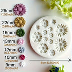 Flower Silicone Mold - Bouquet Polymer Clay Mold for DIY Earrings, Pendants, and Resin Crafts