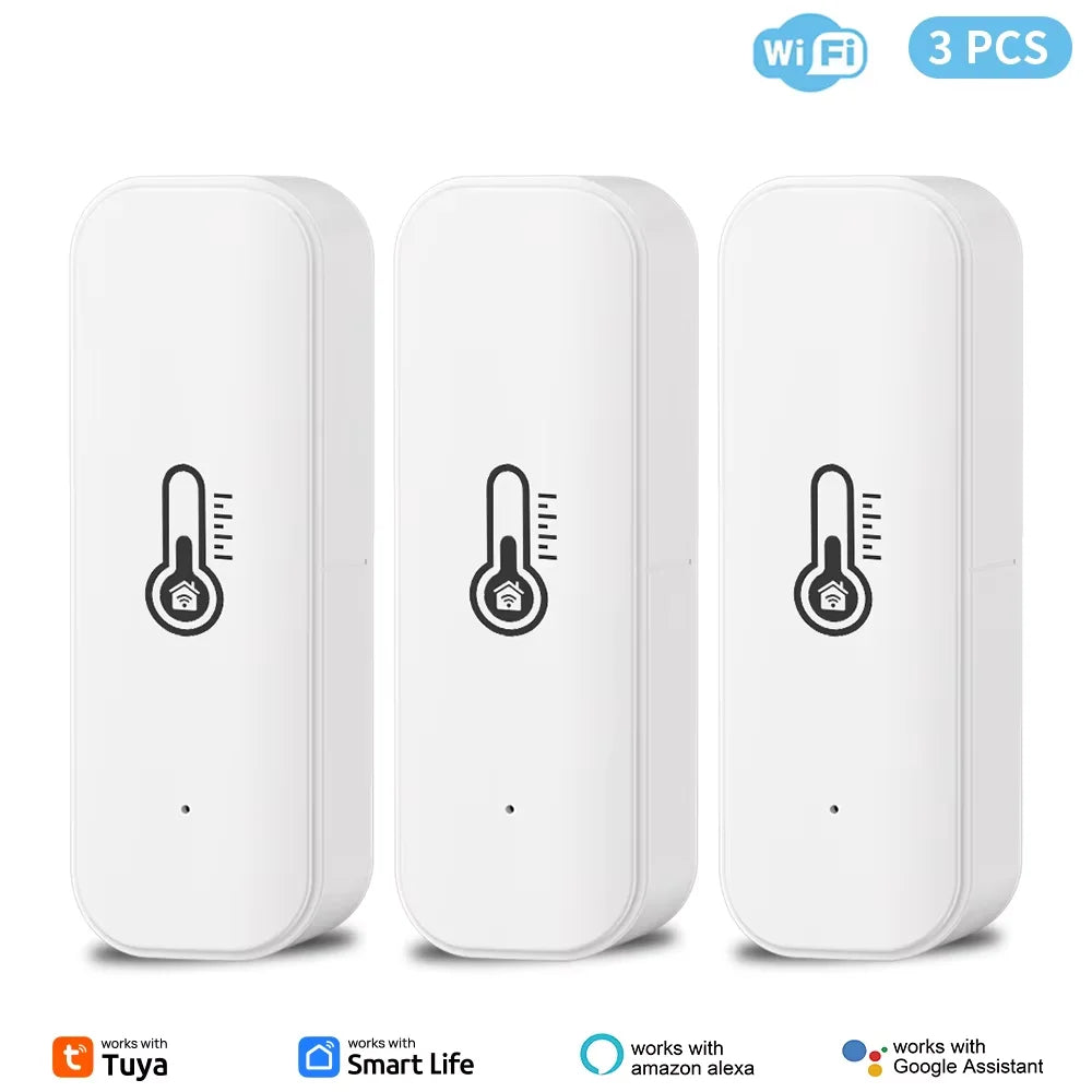 Tuya WiFi Temperature & Humidity Sensor Smart Life Remote Monitor,  Alexa & Google Assistant