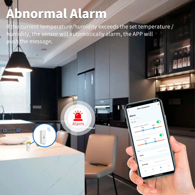 Tuya WiFi/ZigBee Temperature & Humidity Sensor –  Alexa & Google Home