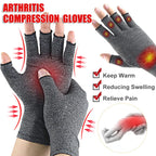 Fingerless Compression Gloves - Relieve Hand Discomfort, Unisex Cotton & Spandex Gloves for Support and Comfort