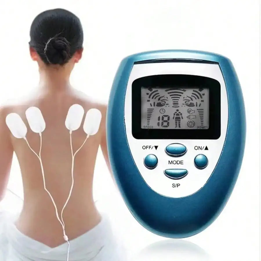 Masaj cu puls electric - Stimulator muscular TENS & EMS, electro stimulator de joasă frecvență pentru ameliorarea durerii și recuperarea musculară