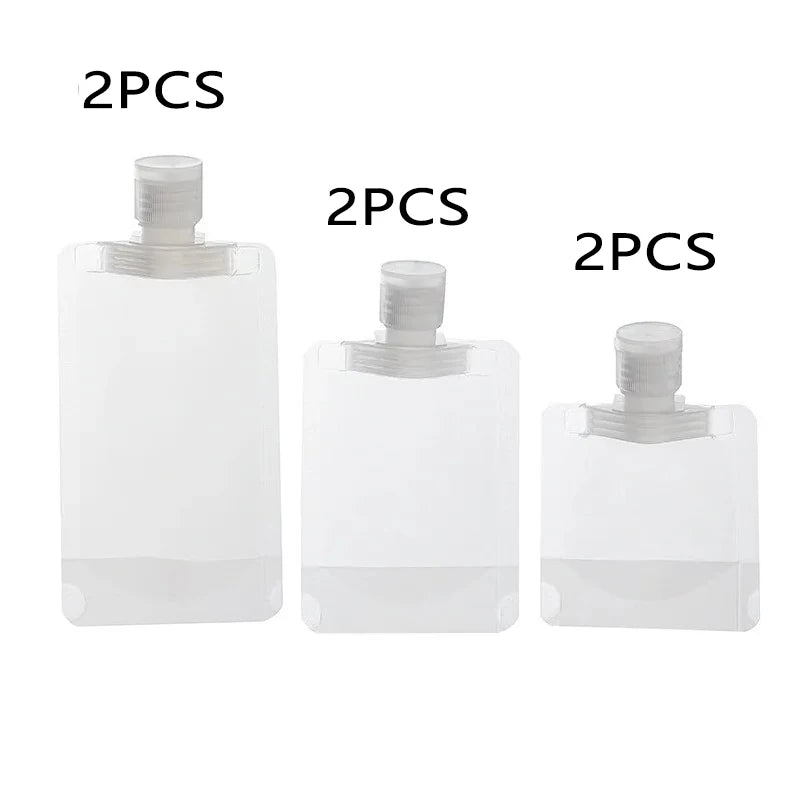 Pungi Reutilizabile pentru Loțiune, 3 Dimensiuni, 30–100ml, Pentru Călătorii