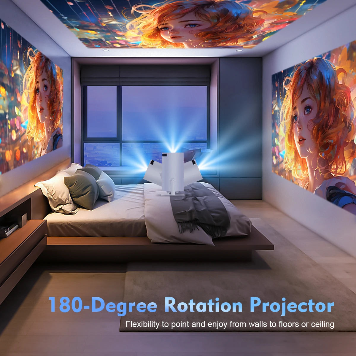 Magcubic HY300 PRO 4K Android 11 Projector | Dual WiFi6 | 260ANSI | BT5.0 | 1080P Home Cinema