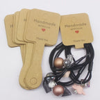 Set de 50 de cartonașe pentru bijuterii – Etichete din hârtie pentru coliere/accesorii de păr