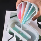 4Pcs Silicone Split Cups - Paint Pouring Tools for Resin Art, Acrylic Pouring, and DIY Crafts