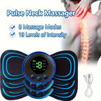 Electric Muscle Massager - EMS Neck Massage Machine with 8 Modes, 19 Strength Levels, Portable Pain Relief & Muscle Relaxation Device