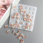 Small 26 Capital Letters Resin Silicone Mold - Alphabet Epoxy Mold for DIY Jewelry Making and Keychain Crafts