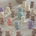 Silicone Bear Mold for Scented Candles, Soap Making, and Resin Casting - Cute Animal Shape Mold for DIY Crafts and Home Decor