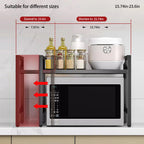 Organizator extensibil pentru rafturi pentru cuptor cu microunde (42-64 cm)