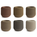 Concrete Mesh Candle Cup Silicone Mold - Irregular Design for DIY Gypsum, Cement, and Resin Crafts