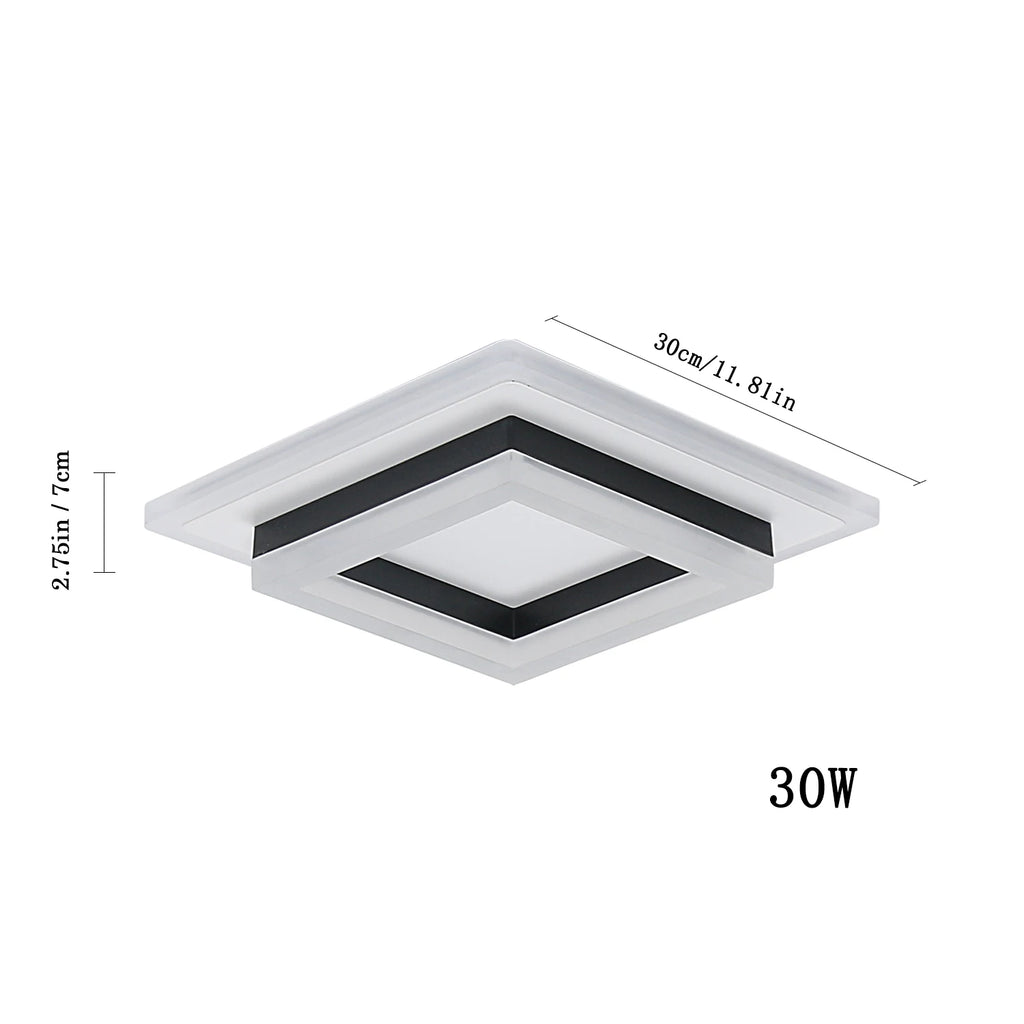 Modern LED Ceiling Light 30W, 3400LM