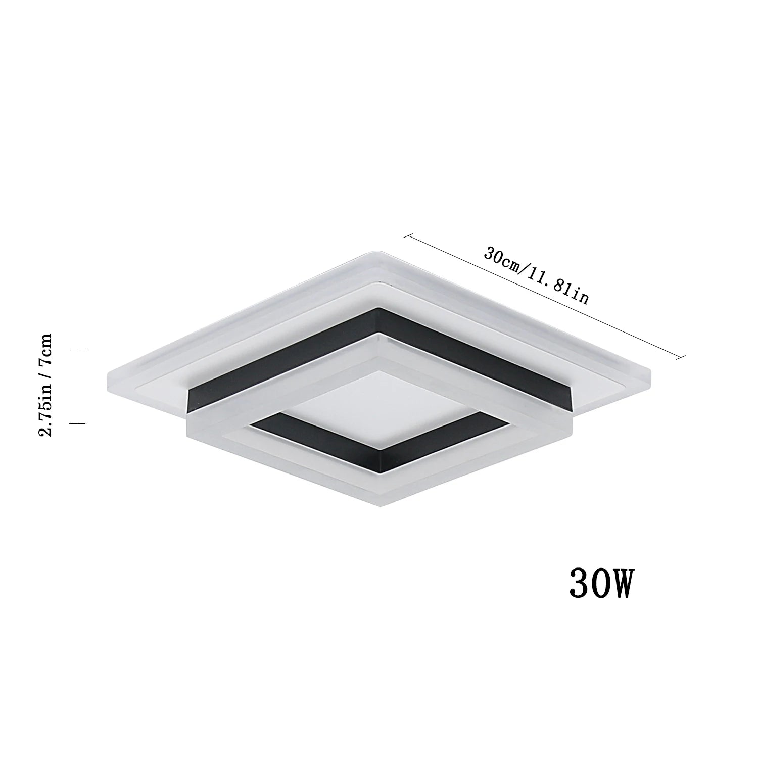 Modern LED Ceiling Light 30W, 3400LM