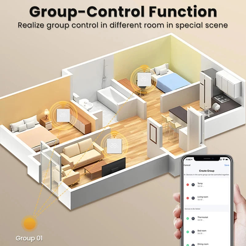 Tuya WiFi Smart Thermostat | Electric & Gas Boiler Temperature Control