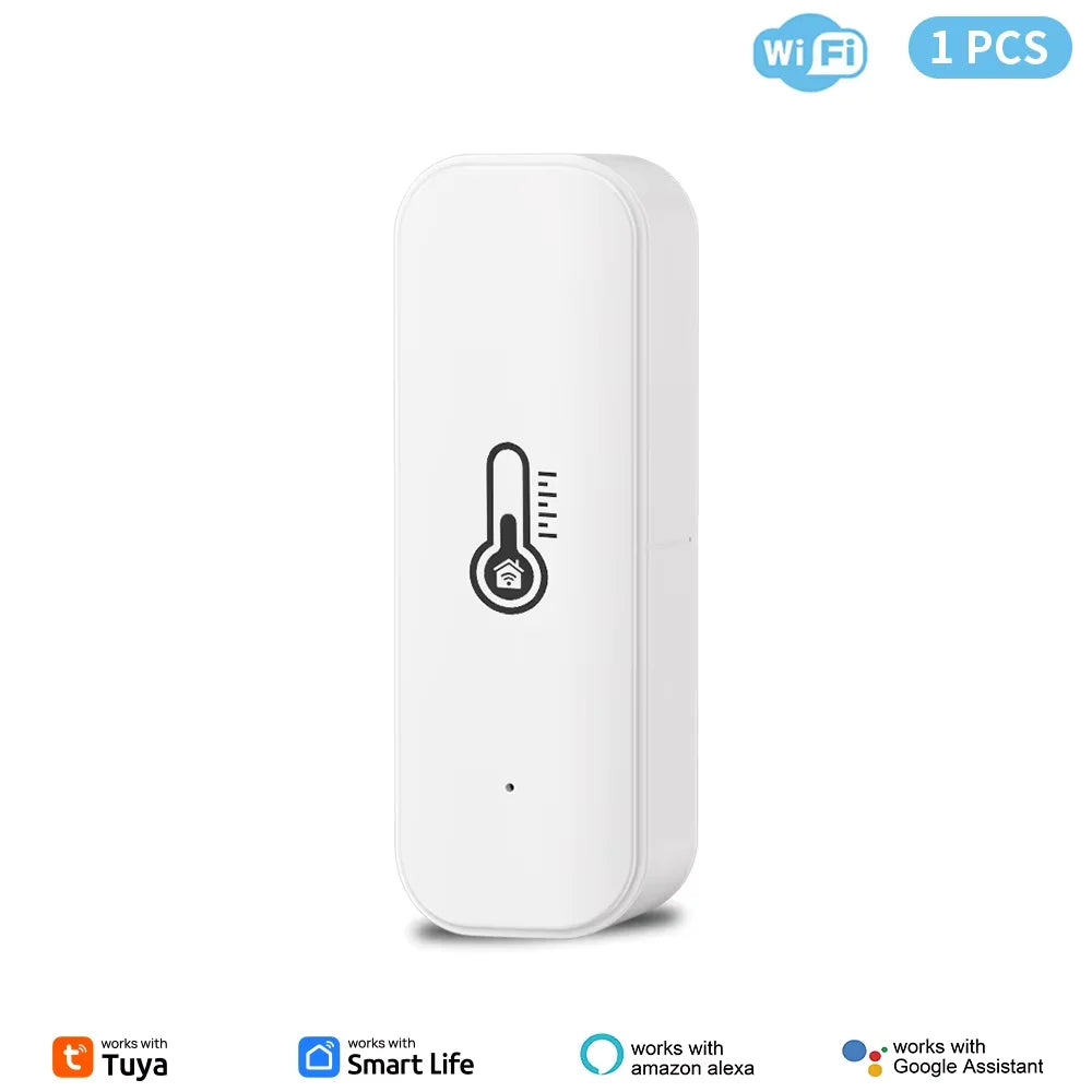 Tuya WiFi Temperature & Humidity Sensor Smart Life Remote Monitor,  Alexa & Google Assistant