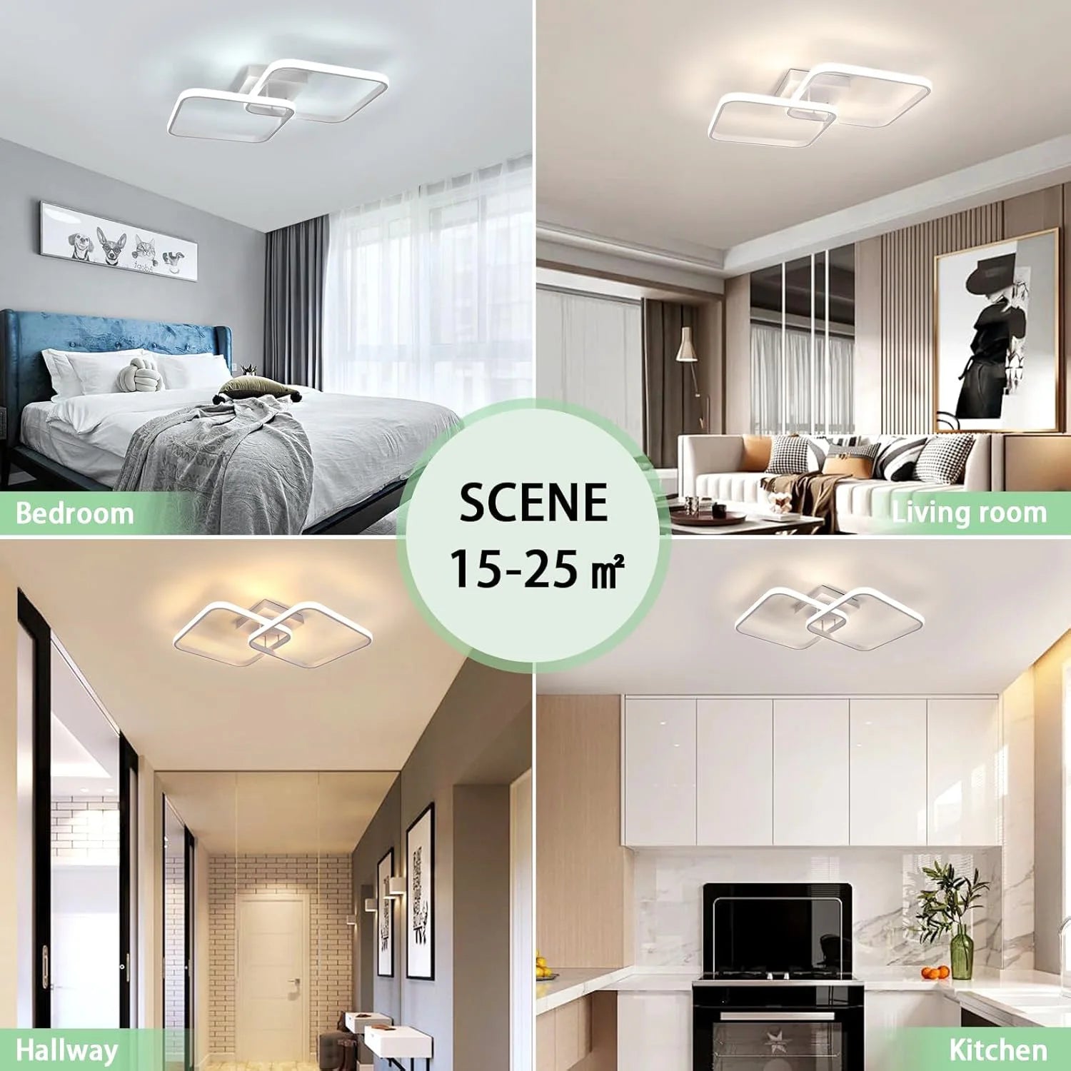 50W Dimmable LED Ceiling Light with Remote