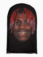 Mască Kanye imprimată 3D - Mască completă cu plasă elastică pentru cosplay, jocuri de rol și moda hip hop