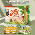 Montessori Baby Busy Book - Early Learning Quiet Book for Toddlers, Matching Game for Kids Aged 2-3 Years