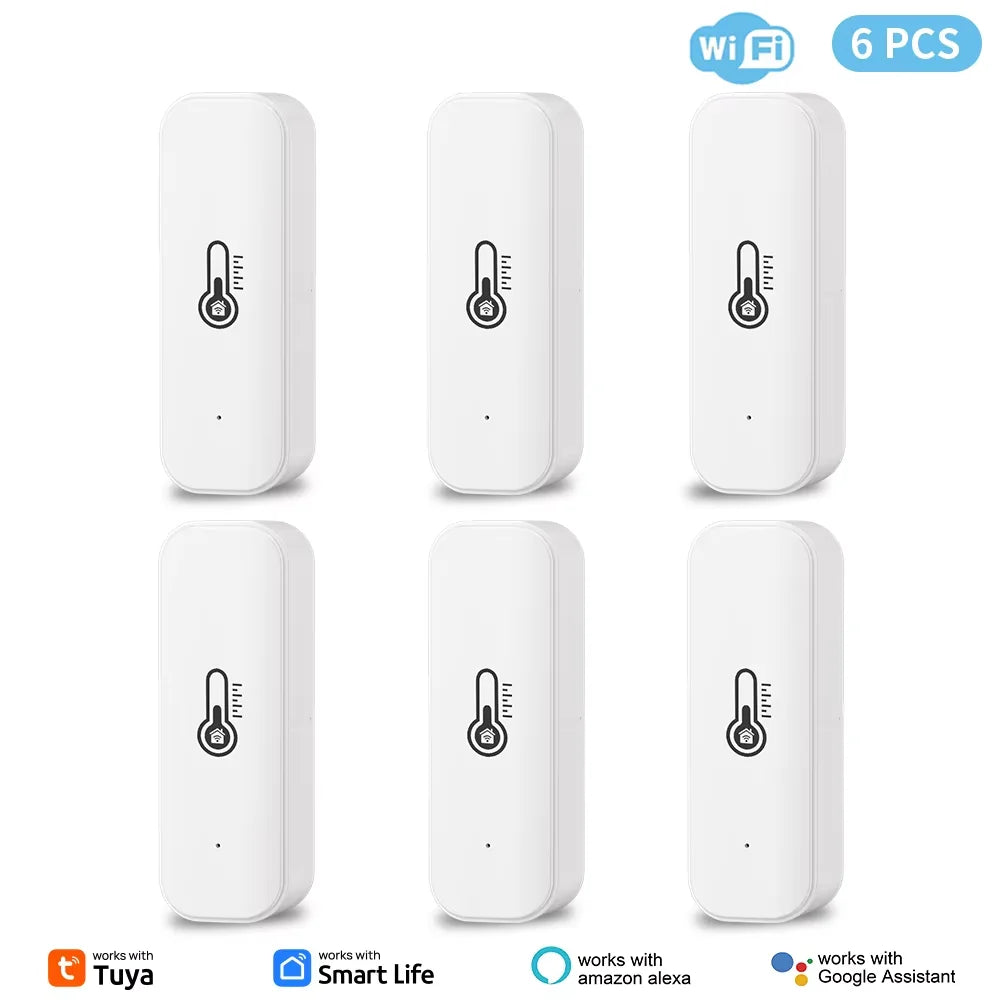 Tuya WiFi Temperature & Humidity Sensor Smart Life Remote Monitor,  Alexa & Google Assistant
