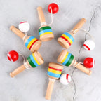 Montessori Wooden Skill Cup & Catch Ball Game - Educational Toy for Hand-Eye Coordination (Ages 2+)